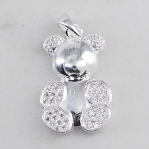 DIJE OSO LISO Y CIRCONES