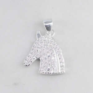 DIJE CABEZA CABALLO FULL CIRCONES