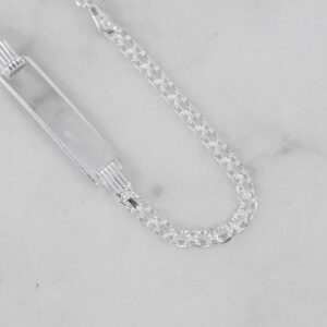 PULSERA PLACA TEJIDO CHINO 2.5MM-15CM