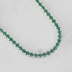 PULSERA TENNIS ESMERALDA 2.1MM-17CM